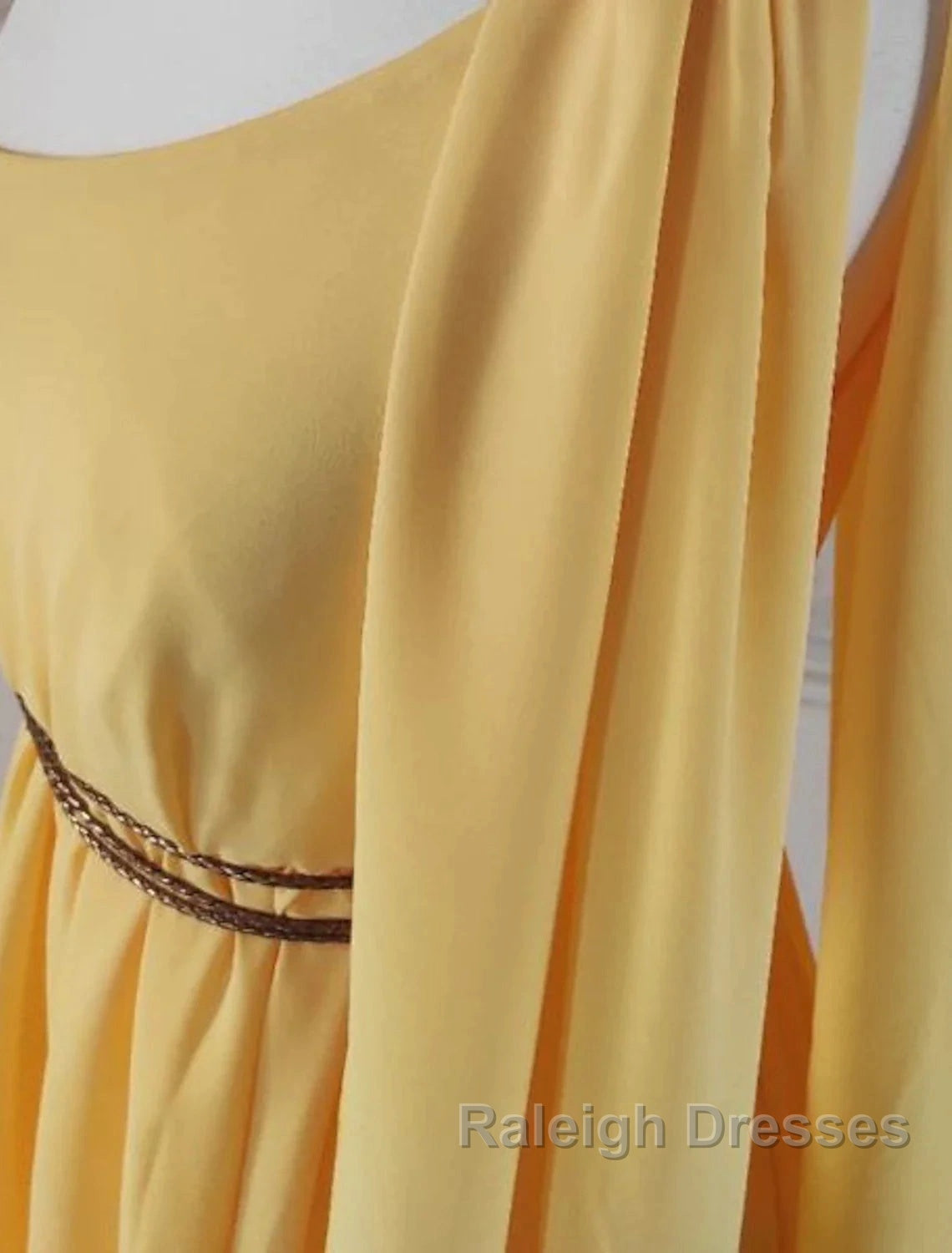 A-Line Wedding Guest Dresses Elegant Dress Evening Party Court Train Sleeveless One Shoulder Chiffon With Strappy Secondary image