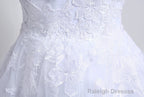 A-Line White Tulle Appliques Long Sleeve Homecoming Dresses