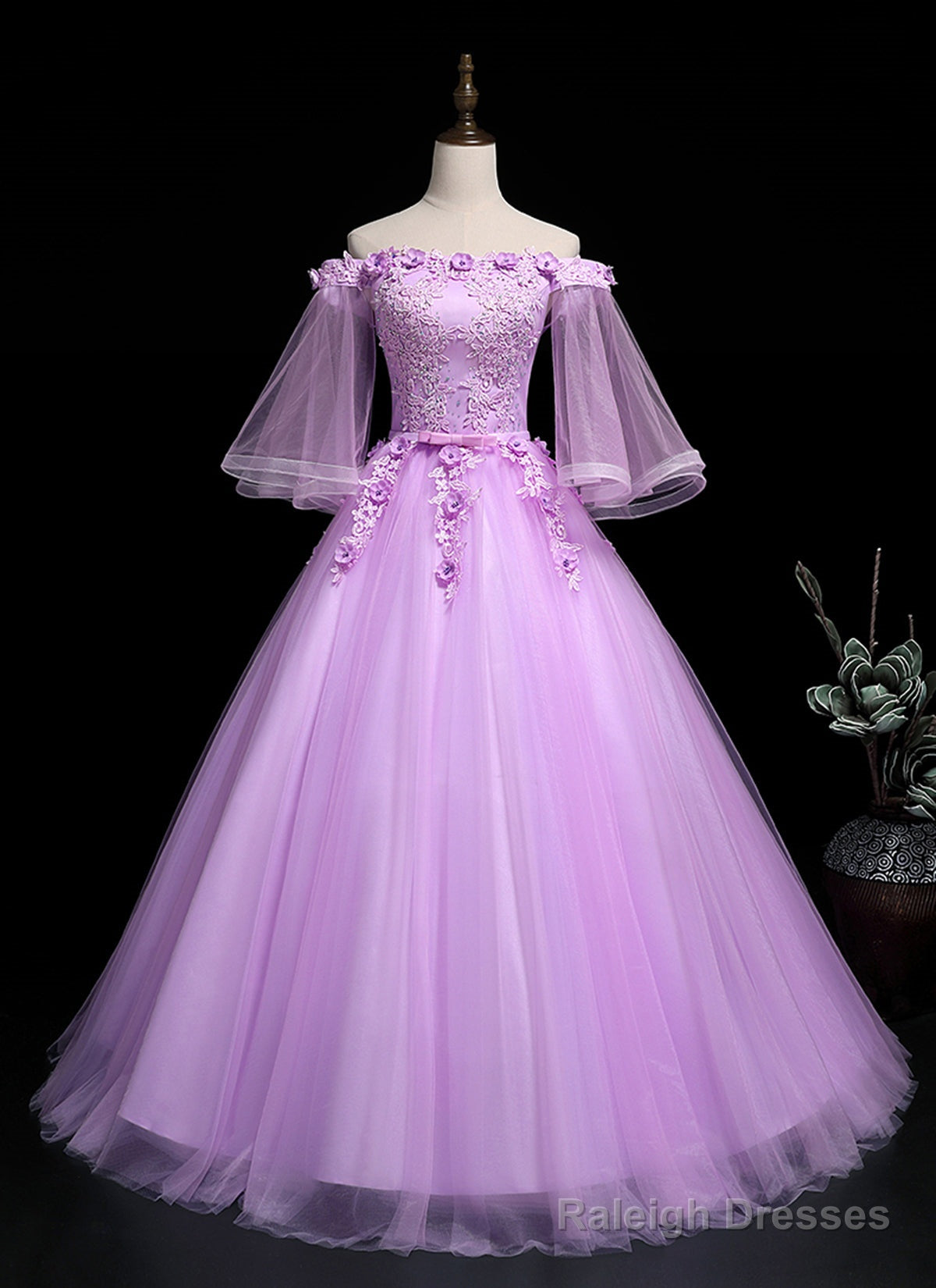 Adorable Lavender Sweet 16 Gown, Off Shoulder Party Dress Main image