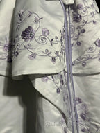 Aesthetic Ball Gown Off The Shoulder White Prom Dress Ruffle Long Party Dress