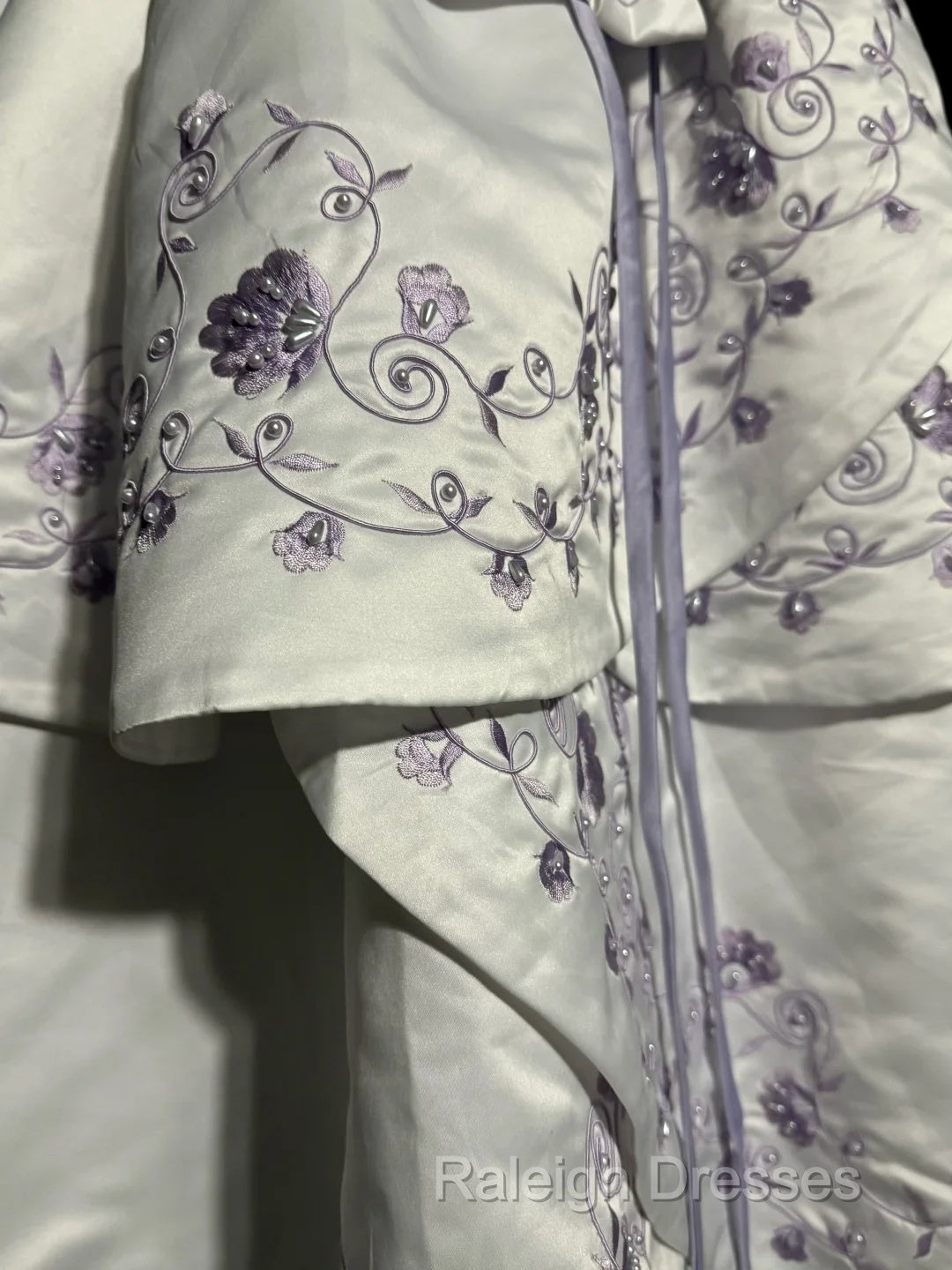 Aesthetic Ball Gown Off The Shoulder White Prom Dress Ruffle Long Party Dress