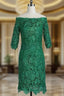 Amazing Short Evening Dresses 3/4 Sleeves Mother of the Bride Dresses Formal Dress