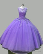 Aqua Blue Tulle Quinceanera Dresses Lace Appqliues
