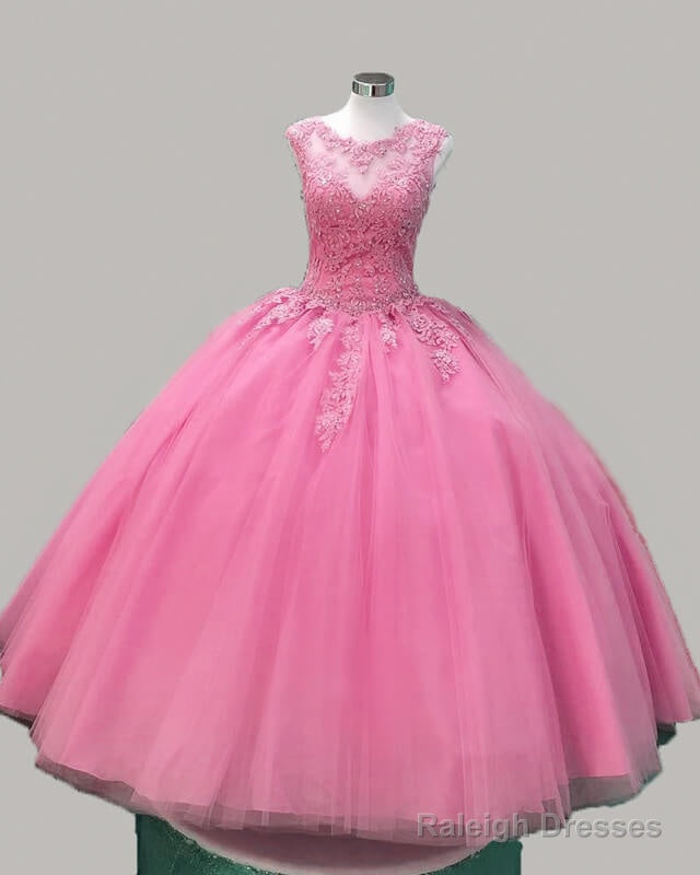 Aqua Blue Tulle Quinceanera Dresses Lace Appqliues