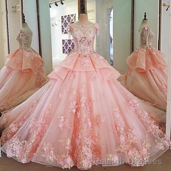 evening dress lace beading ball gown long party formal dress Main image