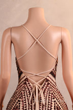 Backless Sequins Mermaid Prom Dresses Burgundy Prom Prom Dresses with Feather Chapel Train