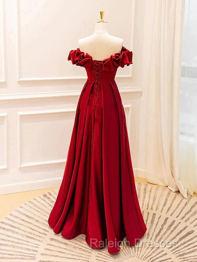 Ball Gown A-Line Prom Gown Empire Dresses Prom Floor Length Sleeveless V Neck Jersey With Pleats Strappy