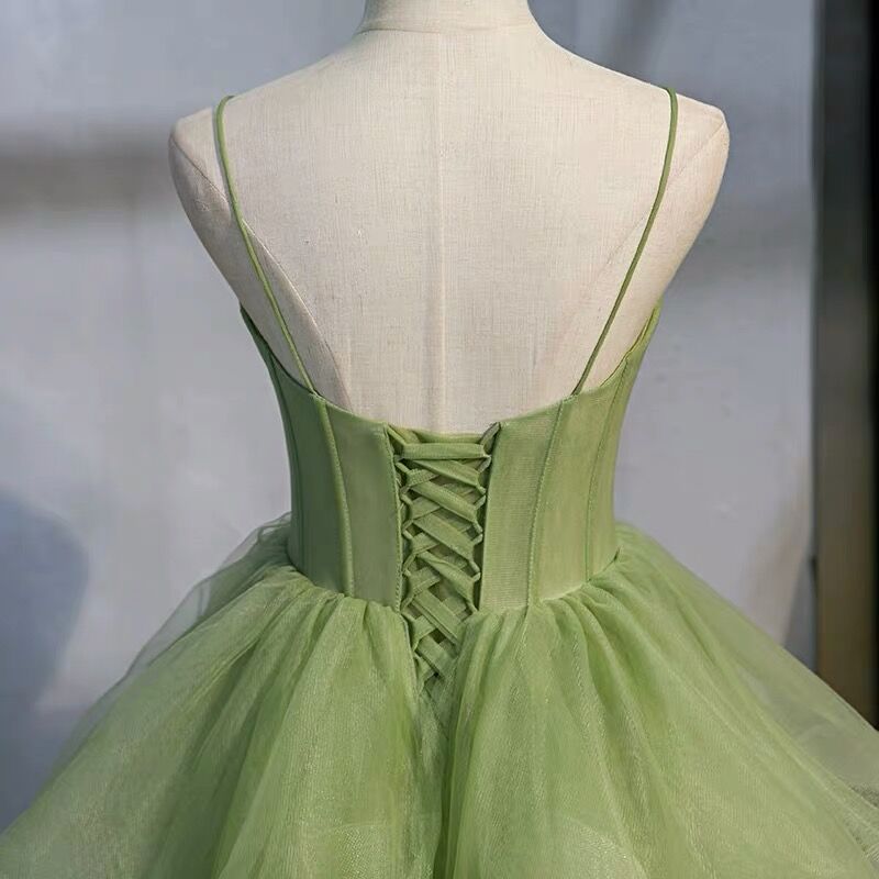 Ball Gowns Green Prom Dress Vintage Prom Dresses