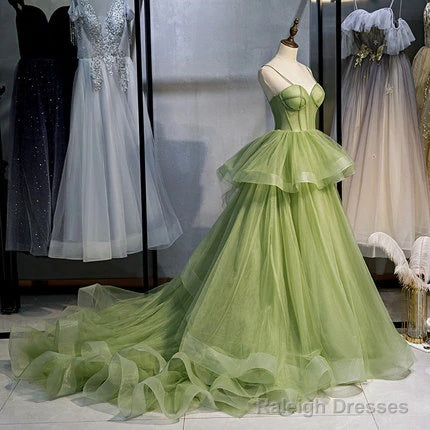 Ball Gown, Green Prom Dresses Vintage Prom Dress Lp1237 Secondary image
