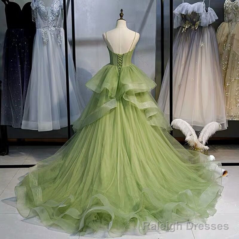 Ball Gowns Green Prom Dress Vintage Prom Dresses Lp1237