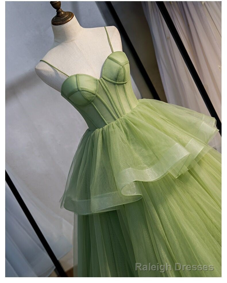 Ball Gowns Green Prom Dress Vintage Prom Dresses Lp1237