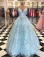 Ball Gown Lace Prom Dress,Charming Evening Dress,Prom Dresses