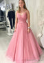 Ball Gown Long Dress Floor Length Sparkling Tulle Prom Dress With Pleated