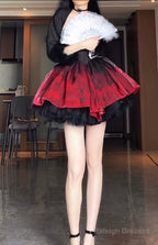 Ball Gown Party Dress Lolita Dress Christmas Dress Burgundy Birthday Dresses