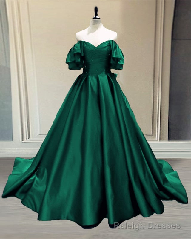 Ball Gown Princess Satin Off The Shoulder Dresses Main image