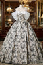 Ball Gown Print Off the Shoulder Quinceanera Dress
