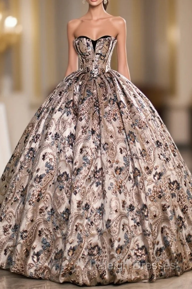 Ball Gown Print Sweetheart Quinceanera Dress Main image