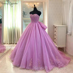 Ball Gown Prom Dress Floor Length Tulle Quinceanera Dress