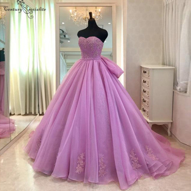 Ball Gowns Prom Dresses Floor Length Tulle Quinceanera Dresses