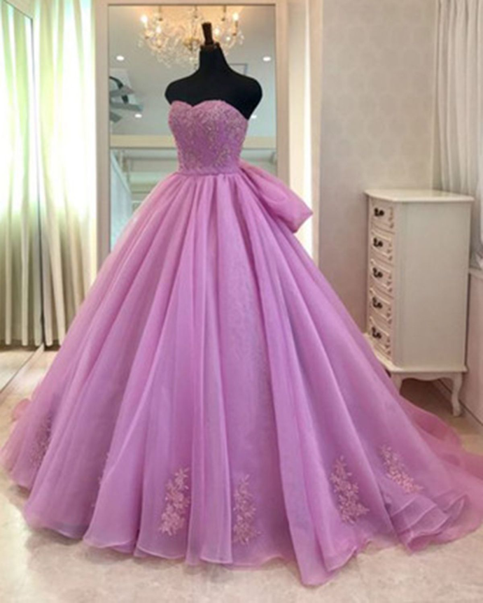 Ball Gowns Prom Dresses Floor Length Tulle Quinceanera Dresses