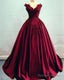 Ball Gowns Prom Dress Lace Beaded V Neck Off Shoulder