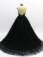Ball Gown Prom Dresses Open Back Dress Wedding Party Court Train Sleeveless Halter Tulle Backless With Pleats