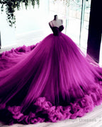 Ball Gown Ruffles Wedding Dresses Sweetheart Straps