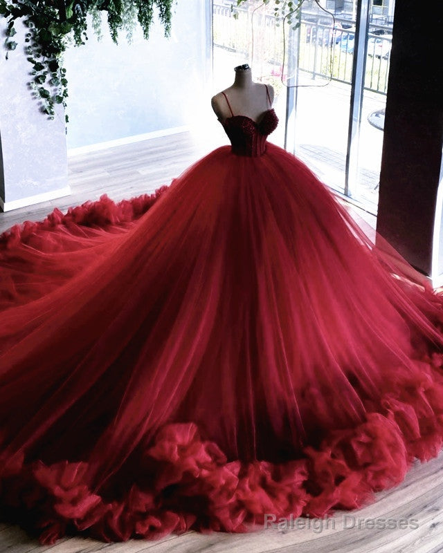 Ball Gowns Ruffles Wedding Dress Sweetheart Straps Main image
