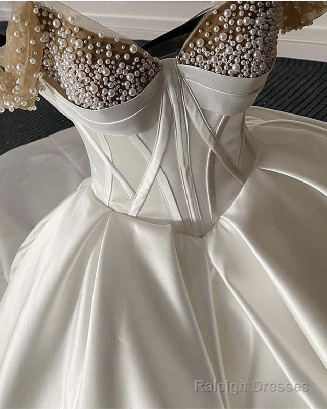 Ball Gowns Satin Corset Wedding Dress