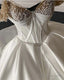 Ball Gowns Satin Corset Wedding Dress