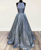 Ball Gowns Sparkly Dress Halter