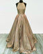Ball Gowns Sparkly Dress Halter