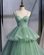 Ball Gown Sweetheart Corset Ruffles Dress