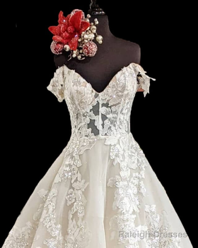 Ball Gown V Neck Corset Lace Embroidery Wedding Dress Secondary image