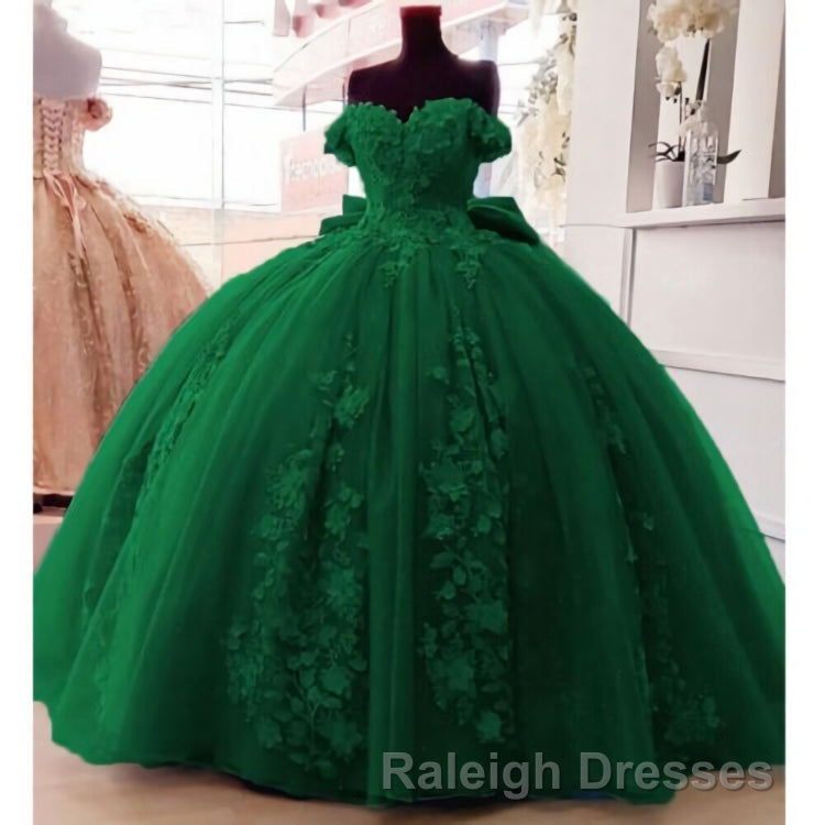 Beaded Princess Quinceanera Dresses with Big Bow Sweet 15 16 Ball Gown
