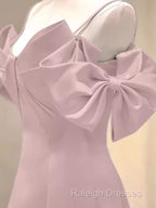 Beautiful A-Line Straps Pink Long Prom Dress