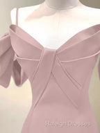 Beautiful A-Line Straps Pink Long Prom Dress