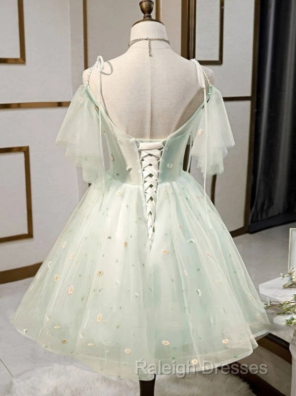 Beautiful Beads Tulle Sweetheart Neckline Ball Gown Homecoming Dresses Secondary image