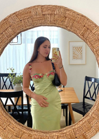 Beautiful Green Applique Long Prom Dresses Prom Dresses
