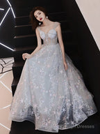 Beautiful Grey Off Shoulder Sweetheart Long Party Dress Prom Dress, Grey Evening Dress