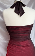 Beautiful Halter Birthday Prom Dress Red Prom Dress