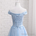 Beautiful Light Blue Party Dress, Charming Blue Bridesmaid Dress , Party Dress