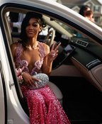 Beautiful Pink Sequin Beaded Mermaid Prom Dresses Prom Dresses
