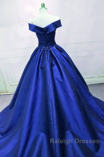 Beautiful Royal Blue Party Dress, Prom Dress , Long Formal Gowns Secondary image