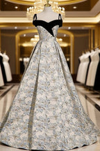 Beautiful Satin Sweetheart Off Shoulder Prom Dress, A-Line Satin Evening Dress