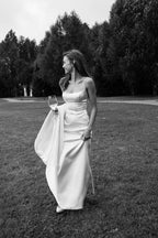 Beautiful Sheath Straps Long White Prom Dresses Prom Dresses