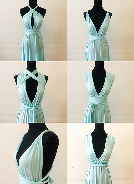 Beautiful Spandex Multi Way Bridesmaid Dresses Women Summer Dresses Convertible Dress