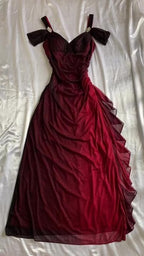 Beautiful Sweetheart Off Shoulder Long Prom Dresses A-Line Prom Dresses