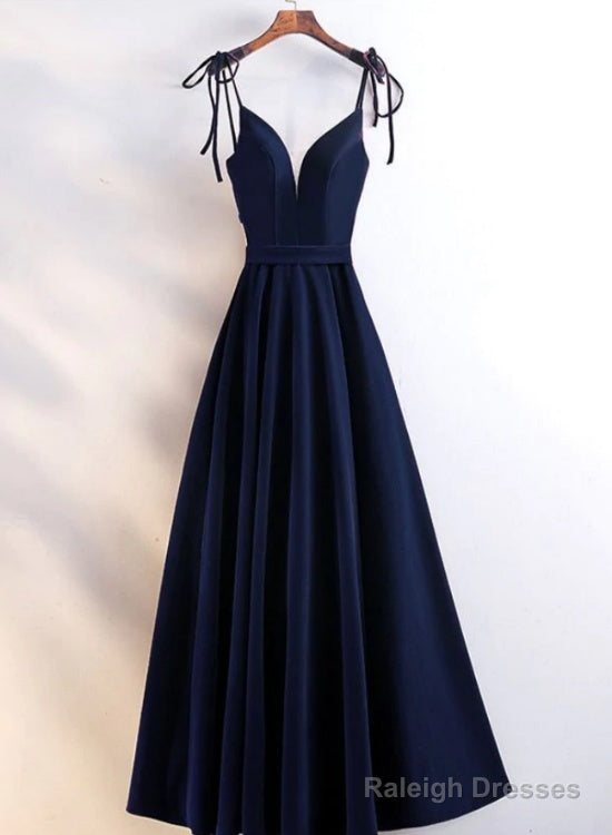 Beautiful Velvet Straps Long V-Neckline Long Party Dress, Velvet Bridesmaid Dresses Main image