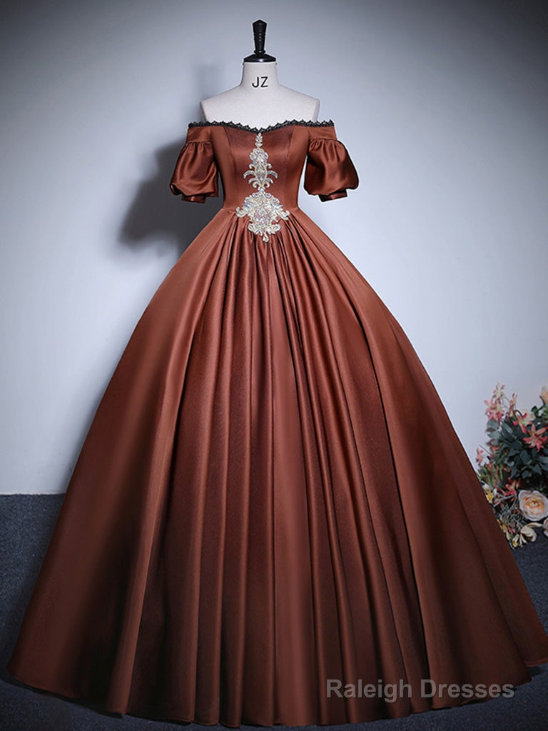 Black A-Line Satin Long Prom Dress, Black Satin Long Formal Dress